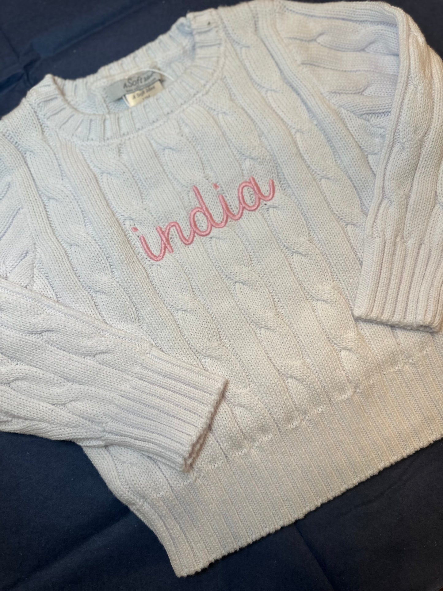 Cable Crewneck Sweater