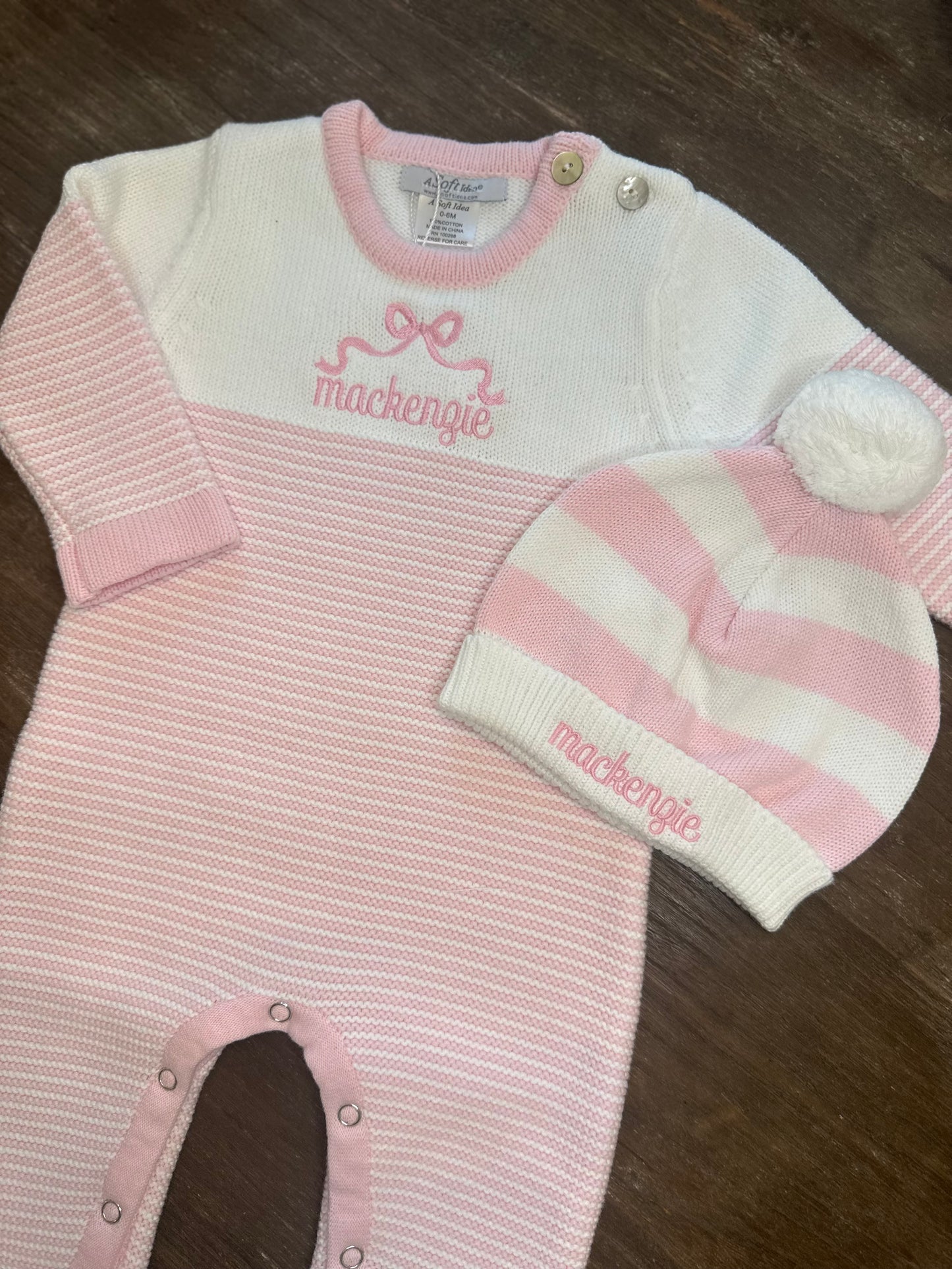 Knit Onesie & Hat