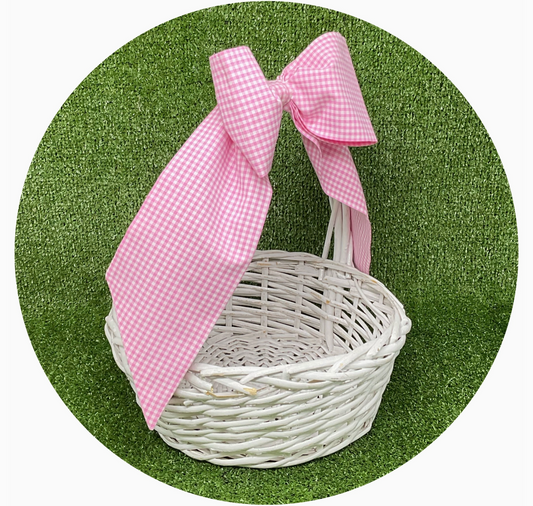 Gingham Basket Bow
