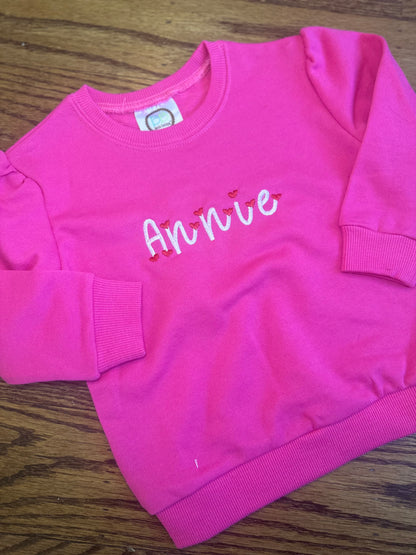Girls Crewneck Sweatshirt