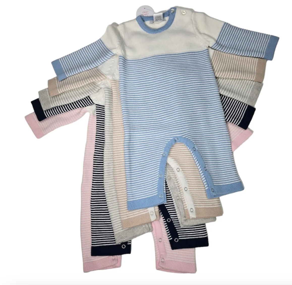 Striped Knit Onesie